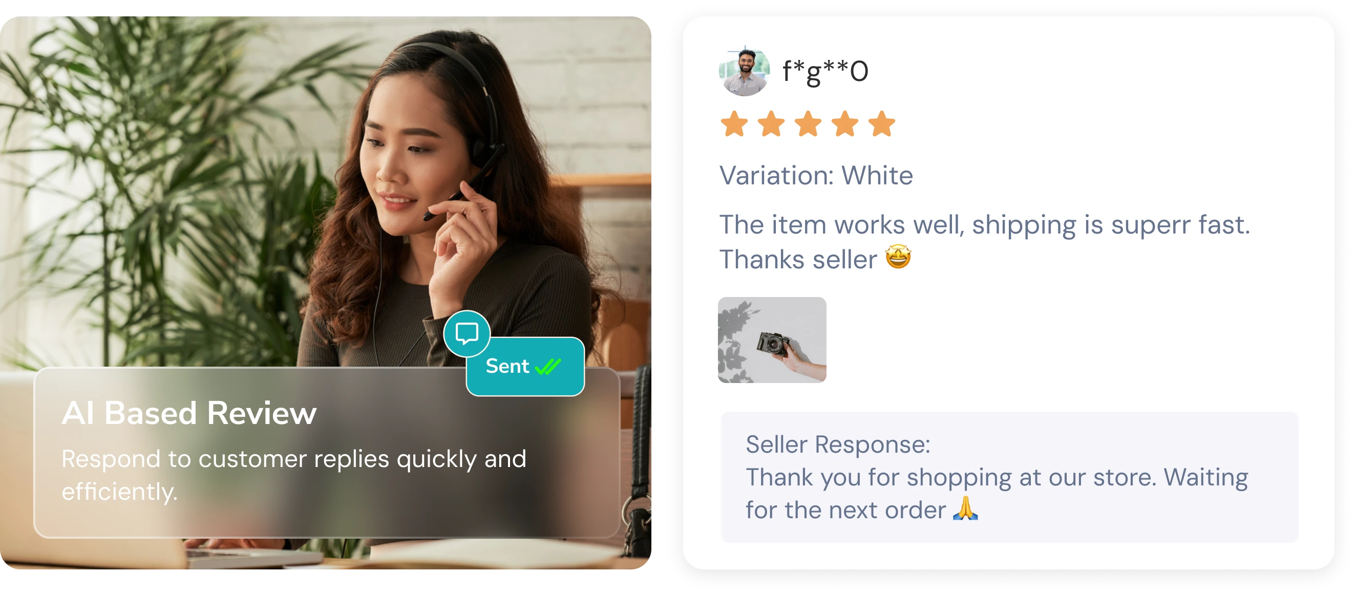 Gambar fitur AI Based Review Reply